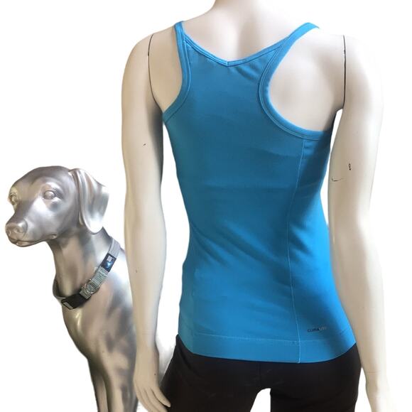 adidas Climalite Tank with Built in Bra Blue Women's Size Small - Picture 3 of 7